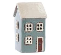 Shudehill Giftware Village Pottery Aqua Mini House Tealight Holder 331040