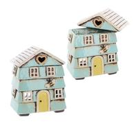 Shudehill Giftware Village Pottery Beehive Oil Warmer/Tealight Holder - Aqua