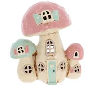 Shudehill Giftware Village Pottery Ceramic Fantasy Houses - Pumpkin, Squash, Toadstool & More! (Toadstool Trio House)