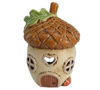 Shudehill Giftware Village Pottery Ceramic Tealight Holder Autumn Collection Houses - Pumpkin or Acorn Designs (Acorn)