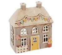 Shudehill Giftware Village Pottery Ceramic Tealight Holder, Cottage Ornament, Hand Finished, Assorted Designs (Garden Butterfly House Tealight)