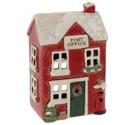 Shudehill Giftware Village Pottery Christmas Post Office Tealight Holder