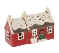 Shudehill Giftware Village Pottery Christmas Tealight Holder