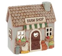 Shudehill Giftware Village Pottery Farm & Countryside Collection Ceramic Tealight Holder, Assorted Designs, Hand Finished (Farm Shop Tealight)