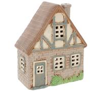 Shudehill Giftware Village Pottery Garden House Tealight Collection - Pebble, Thatch, Slate and more Designs! (Tudor House)