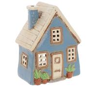 Shudehill Giftware Village Pottery Garden House Tealight Collection - Pebble, Thatch, Slate and more Designs! (Slat Roof)