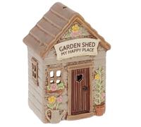 Shudehill Giftware Village Pottery Garden Shed Ceramic Tealight Holder