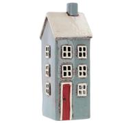Shudehill Giftware Village Pottery House Mini Tealight - Grey