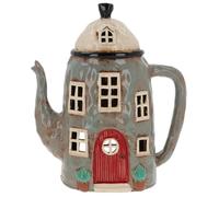 Shudehill Giftware Village Pottery Large Grey Teapot Tealight