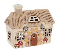 Shudehill Giftware Village Pottery Thatched Ceramic Tealight Holder