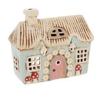 Shudehill Giftware Village Pottery Thatched Ceramic Tealight Holder