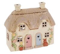 Shudehill Giftware Village Pottery Thatched Collection Ceramic Tealight Holders