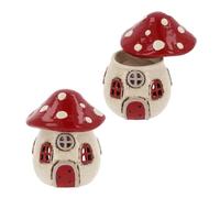 Shudehill Giftware Village Pottery Toadstool House Warmer - Red