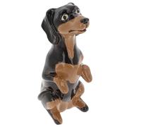 Shudehill Giftware Village Pottery Top Dog Hand Finished Vase - Cute Dog Designs (Dachshund)