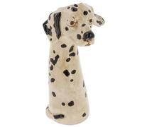 Shudehill Giftware Village Pottery Top Dog Hand Finished Vase - Yorkshire Terrier, Springer Spaniel, Jack Russell, Frenchie, Dalmatian, Dachshund, Chihuahua Cute Dog Designs (Dalmatian)