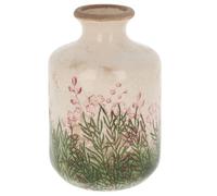 Shudehill Giftware Wild Garden Ceramic Bottle Vase Large - Rustic Floral Design Decorative Flower Holder - Vintage Style Home Décor