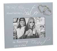 Shudehill Sisters Photo Frame In Grey Wood The Best Thing About Having A Sister Is Having A Best Friend