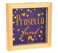 Shudehill, Wooden Novelty Fun Money Box Saving Pot Gift, Prosecco