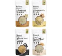 Shudh Online Safed Musli, Ashwagandha, Kaunch, Shatavari Powder Combo (Pack of 100 gram x 4 combo)