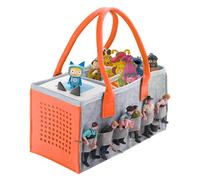 Shudyear Carry case for Toniebox Starter Set and Accessories Storage Bag,Felt Organizer Bag for Toniebox Audio Player and Figurine,Travel Carrying Bag for Toniebox & Accessories (Orange)