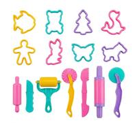 Shudyear Clay Dough Set, 15Pcs Clay Dough Tools, Claydough Accessories, Clay Roller and Modeling Tools(Random Colors)