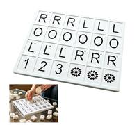 Shudyear Mahjong Practice Board Solo Trainer with 24 Slots RLO Charleston Guide Portable Mahjong Learning Tool for Strategy Training Beginners and Experienced Players(Black)