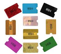 Shudyear Rfid Wallet Women Card Sleeves,Rfid Blocking Sleeves Card Holder,10pcs For Credit Card Protector Set Rfid Identity Card Protector Easily Into Your Wallet(colorful)
