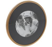 Shuedhill Giftware Silver & Gold Curve Frames in Different Sizes, Shapes & Colours (Gold, Circle 4x4)