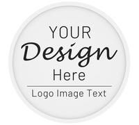 Shueewago 100 Custom Chips Personalized Logo,Double Sided Full Color Print Your Design or Text on a Chip,Good for Drink or Beer Tokens in Bar (White)