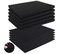 SHUESS 10 Pack Square Foam Cube - Pick and Pluck Foam for Tool Box Organization - High Density Cushion Packing FoamSheets for Tool Box Insert (5 PCS 400 x 300 x 25 mm/5 PCS 400 x 300 x 10mm)