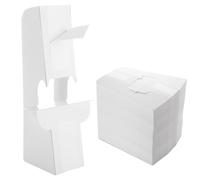 SHUESS 100 Pack Cardboard Easel Backs 8.5 Inch Self Stick Double Wing Picture Frame and Art Easel Stand Bulk Display Your Signs Pictures Brochures Artwork, Easy and Quick Application