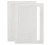 SHUESS 2 Pcs White Access Panel 200 x 300 mm - ABS Plastic Inspection Hatch - Access Panel Hatch for Inspect Wall, Ceiling, Conceals Wires, Meters, Pipes