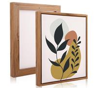 SHUESS 2 Set 25 x 30 cm Canvas for Painting, with 27 x 32 cm Wooden Canvas Frame - Blank Stretched Canvas - Floating Frame for Canvas for Living Room Bedroom Home Decorations