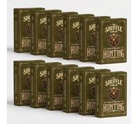 Shuffle Club Co Hunting Playing Cards - Big Game, Waterfowl & Upland Bird Illustrated Card Deck | Poker Size Cards for Hunters | Unique Gift for Deer Hunters, Duck Hunters & Outdoorsmen(Pack of 12)