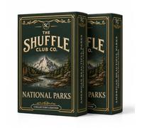 Shuffle Club Co National Parks Playing Cards - Illustrated America's Parks Card Deck | Poker Size Cards for Hikers & Campers | Unique Outdoor Gift for Nature Lovers & Park Enthusiasts (Pack of 2)