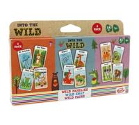 Shuffle Into The Wild 3 kids card games - Snap, Families & Pairs, Encourage Your Childs Memory, Matching and Coordinating Skills, For Ages 3+