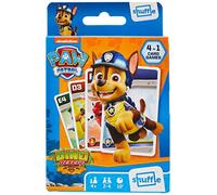 Shuffle Paw Patrol Card Games For Kids - 4 in 1 Snap, Pairs, Happy Families & Action Game, Great Gift For Kids Aged 4+
