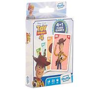 Shuffle Toy Story 4 Card Games For Kids - 4 in 1 Snap, Pairs, Happy Families & Action Game, Great Gift For Kids Aged 4+