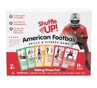 Shuffle Up American Football Card Game - Kids Outdoor Garden Games with 70+ Fun & Active Fitness Workout Cards, Stocking Fillers, American Football Gifts for Boys & Girls