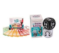 Shuffle Up Football Games, Family Soccer Games with 70+ Fun & Active Fitness Workout Cards Tricks & Kicks Football Dice Game, Keepy Uppy Training Dice, Football Gift for Boys & Girls