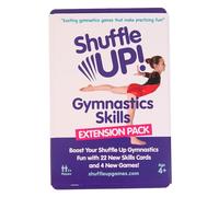Shuffle Up Gymnastics Games Skills Pack - Family Games Age 4+ With 22 NEW Fun & Active Skills Cards, Equipment for Kids, Gifts for Girls & Boys