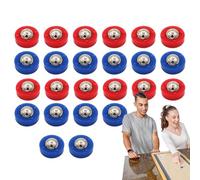 Shuffleboard Pucks - 24 Pieces Mini Replacement Balls Rollers Set | Tabletop Accessories Equipment | Desktop Sliding Beads for Indoor Games, Home Recreation, Curling Play