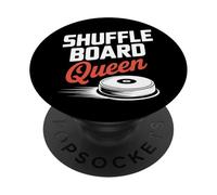 Shuffleboard Queen Cute Women's PopSockets Adhesive PopGrip