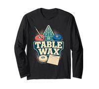 Shuffleboard Table Wax League Retro Long Sleeve T-Shirt