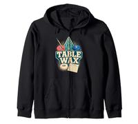 Shuffleboard Table Wax League Retro Zip Hoodie