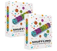Shuffling The Dice-Driven Word Game, Scrambled Dice Word Game, Fast-Paced Adult Party Set, Crossword Dice Games, Travel-Friendly Board Games Set, for Family Fun (2 pcs)