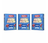 Shufra Cherry Fish Fruit Snacks 153g Pack of 3 - Chewy Candy Pouches Made with Real Fruit, Lunchbox Treats, Soft Kosher Gummies for School Snacks - Natural & Artificial Flavour