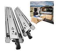 SHUHANG Heavy Duty Drawer Runners With Lock 68 kg Load Capacity Drawer Slides Full Extension With Ball Bearing Slides 300 350 400 450 500 550 600 650 700 750 800 850 900 950 1000 mm, Side Mount 1 Pair