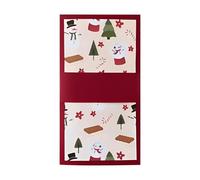 shuhauk Christmas Card Booklet Holder | Pull-out Christmas Greeting Cards Holder,Family Holiday Booklet | for Holiday Family Business Daily Party Gathering School