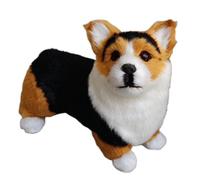 shuhauk Dog Stuffed Animal - Realistic Soft Home Decor - Plush Toys Stuffed Doll Ornaments - for Living Room Bedroom Kitchen Office Entryway Window Birthday Travel Party Housewarming Kids